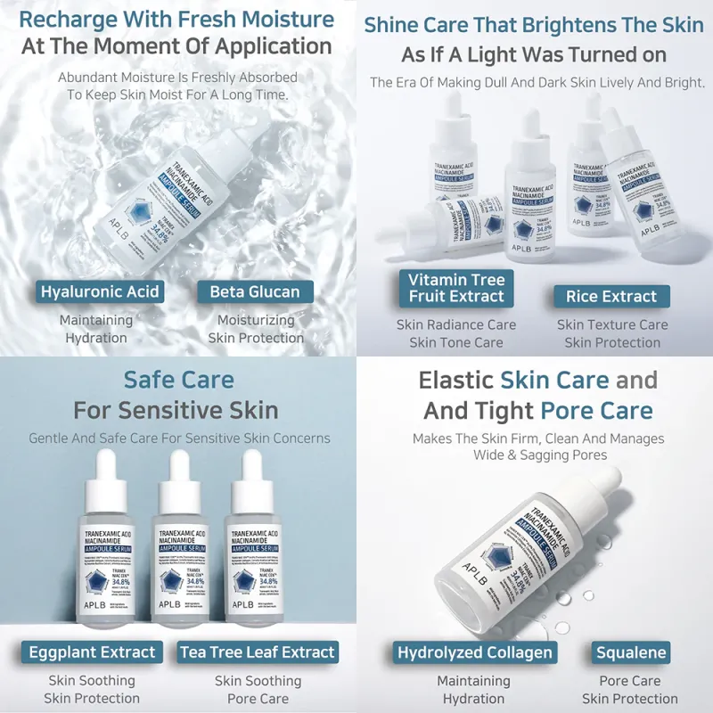 APLB Tranexamic Acid Niacinamide Ampoule Serum Λευκαντικός & Ενυδατικός Ορός προσώπου, 40 ml