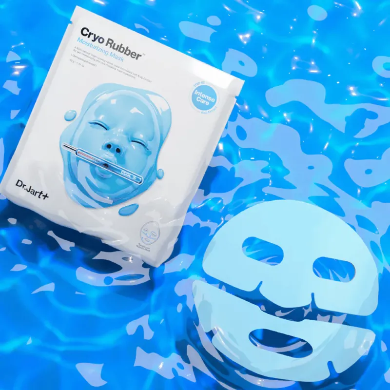 Dr. Jart+ Cryo Rubber with Moisturizing Hyaluronic Acid – Εντατική Μάσκα Προσώπου 2 Βημάτων για Κρυοθεραπεία & Βαθιά Ενυδάτωση (1 Αμπούλα Serum 4g & 1 Μάσκα Rubber 40g)