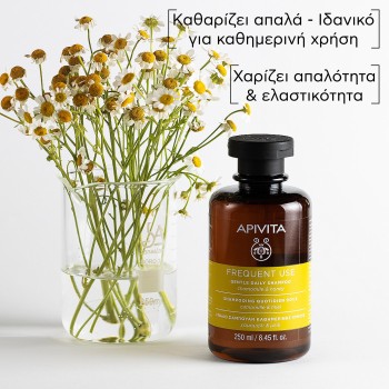 Apivita Daily Shampoo, Σαμπουάν Καθημερινής Χρήσης με Χαμομήλι & Μέλι 250ml