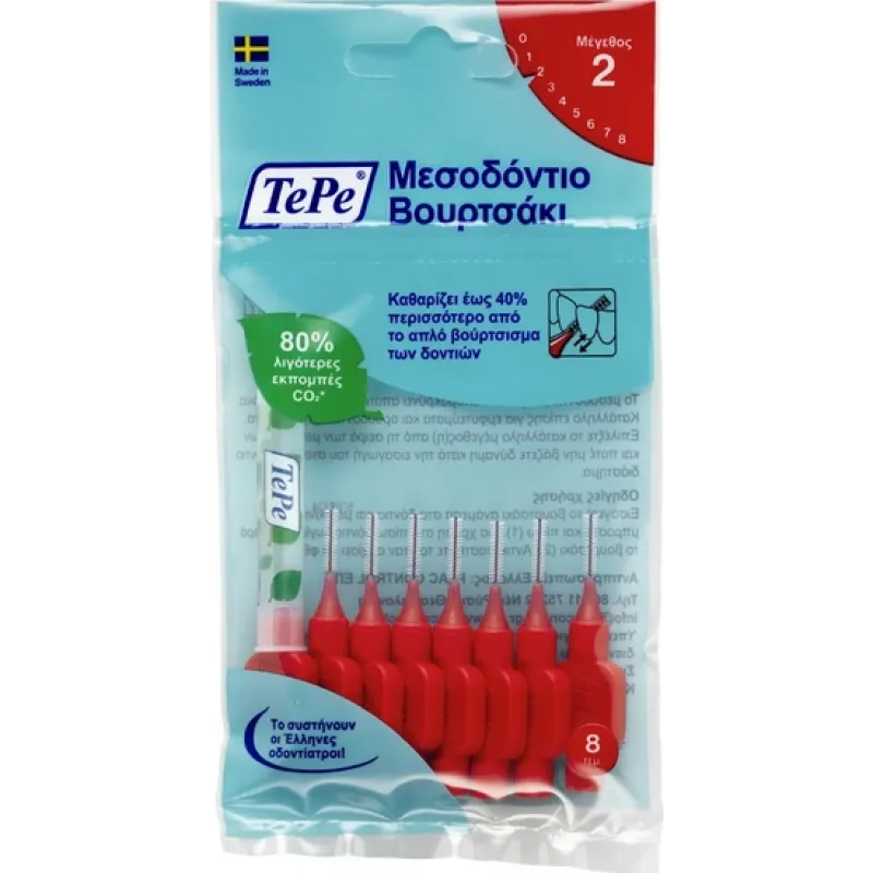 Tepe Μεσοδόντια Βουρτσάκια 0.5Mm Κόκκινο Νο2