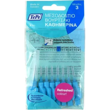 Tepe μεσοδόντια βουρτσάκια 0.6Mm Μπλε Νο3