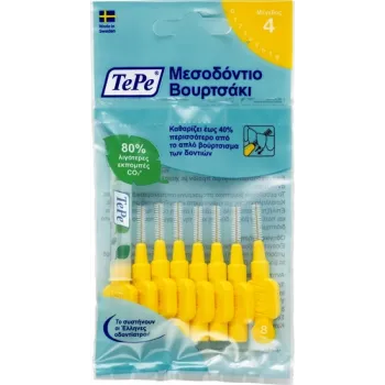 Tepe μεσοδόντια βουρτάκια 0.7Mm Κίτρινο Νο4