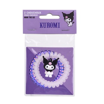 Kuromi σπιράλ λαστιχάκια μαλλιών, 2 τεμάχια