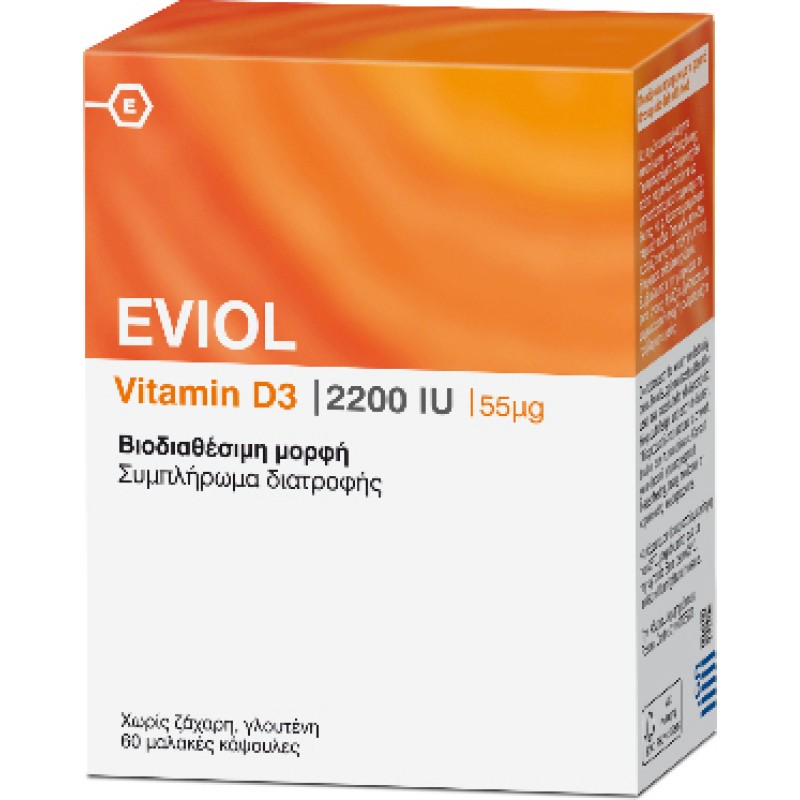 Eviol Vitamin D3 2200Iu 60 Caps