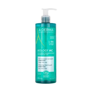 Aderma Biology AC Gel Αφρίζον Τζελ Καθαρισμού Προσώπου, 400ml