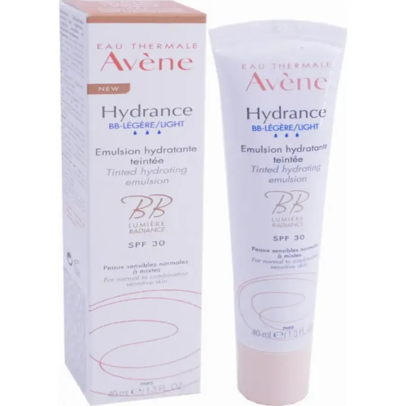 Avene Hydrance BB Legere Tinted Hydrating Emulsion SPF30, Ενυδατική Κρέμα Ελαφριάς Υφής με Χρώμα με SPF30 40ml