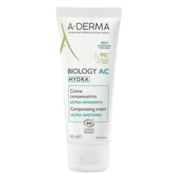 Aderma Biology AC Hydra Αντισταθμιστική Καταπραϋντική Κρέμα για Δέρματα με Τάση Ακμής, 40ml