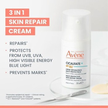 Avene Sun Cicalfate SPF50+ Επανορθωτική Kρέμα Πολλαπλής Προστασίας, 30 ml