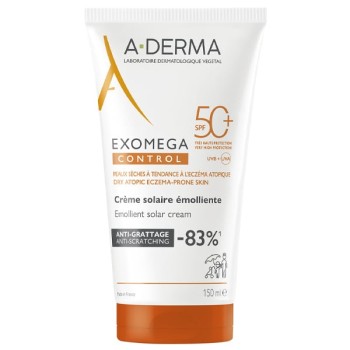Aderma Exomega Control SPF50+, Επαναρθωτική Αντηλιακή Φροντίδα, 150ml