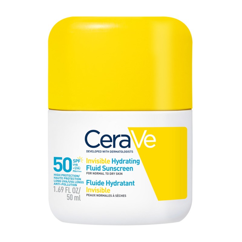 CeraVe Sun Invisible Hydrating Fluid SPF50 Αντηλιακό Προσώπου για Ενυδάτωση 50ml