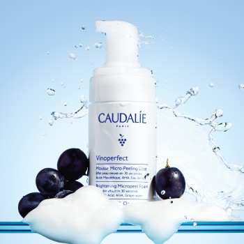 Caudalie Vinoperfect Brightening Micropeel Foam Αφρός Καθαρισμού Προσώπου & Ήπιας Απολέπισης για Λάμψη 100ml
