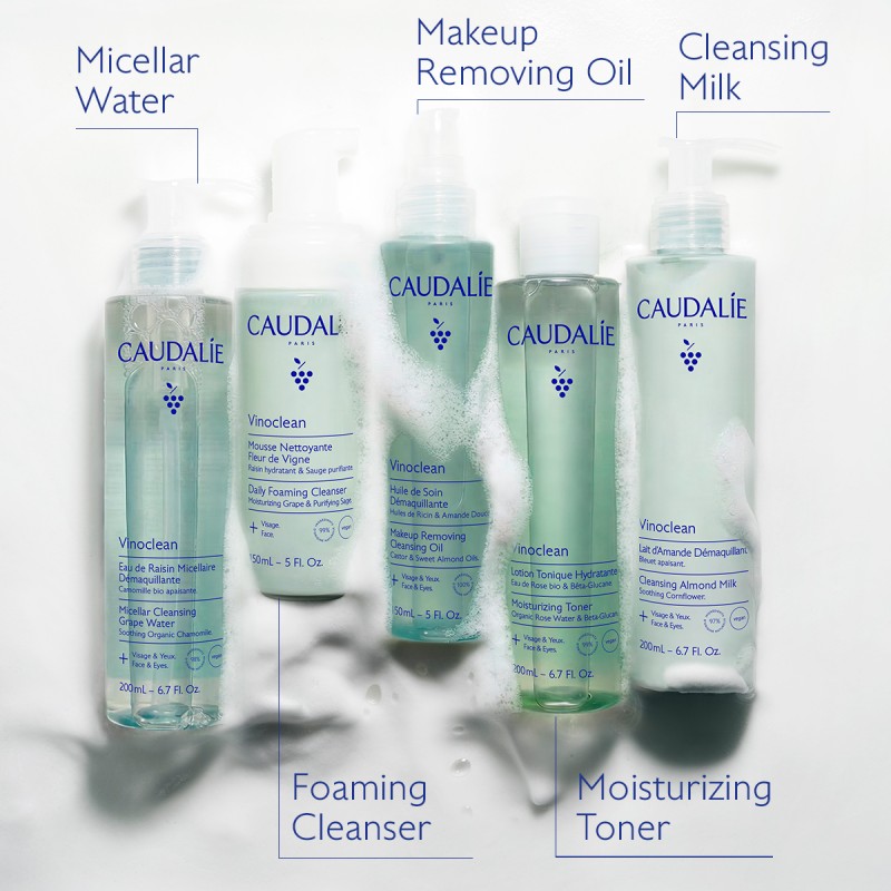 Caudalie Vinoclean Instant Foaming Cleanser Απαλός Αφρός Καθαρισμού Προσώπου, 150ml