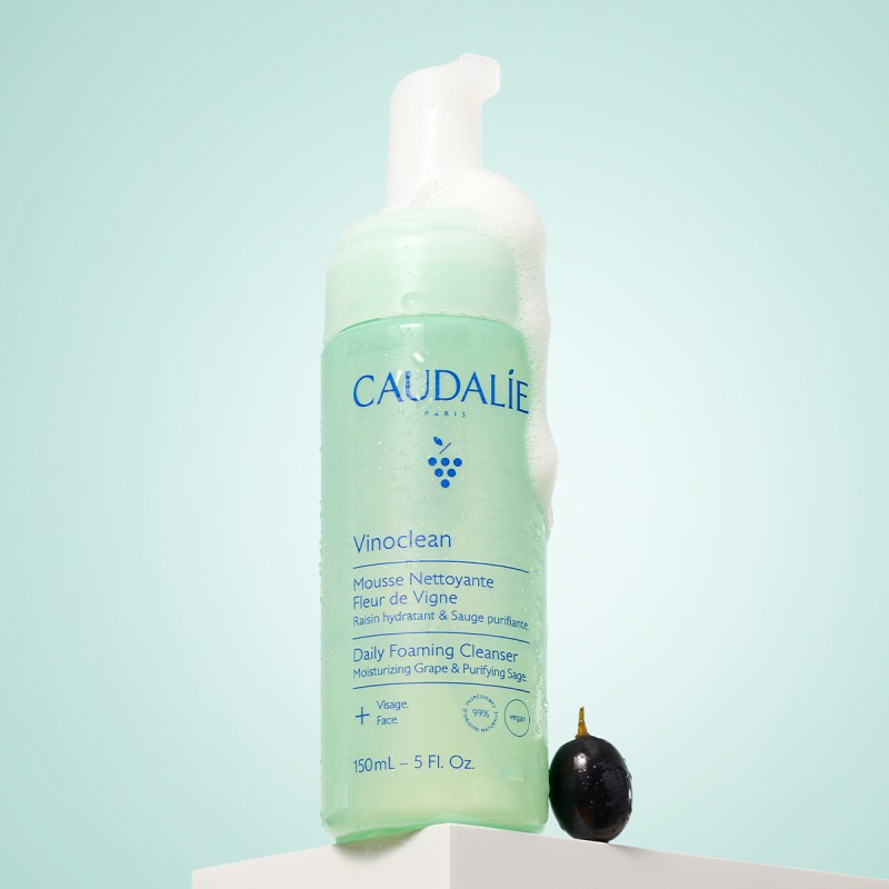 Caudalie Vinoclean Instant Foaming Cleanser Απαλός Αφρός Καθαρισμού Προσώπου, 150ml