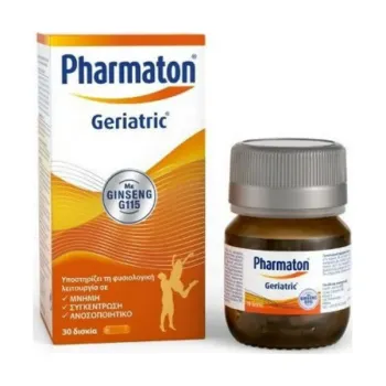 Pharmaton Geriatric με Ginseng G115 για Ενέργεια και Συγκέωτρωση, 30 tabs