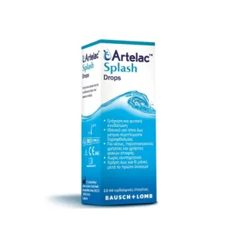 Bausch & Lomb Artelac Splash – Λιπαντικές Οφθαλμικές Σταγόνες για Άμεση Ενυδάτωση & Ανακούφιση Χωρίς Συντηρητικά 10ml