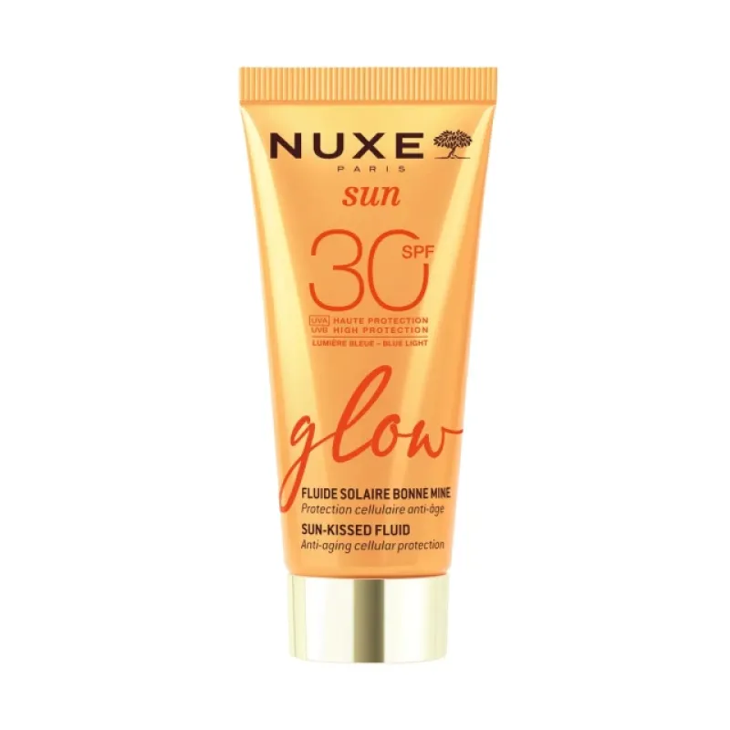 Nuxe Sun Glow Cream SPF30 – Αντηλιακή Κρέμα Προσώπου Υψηλής Προστασίας για Λάμψη & Αντιγήρανση 40ml