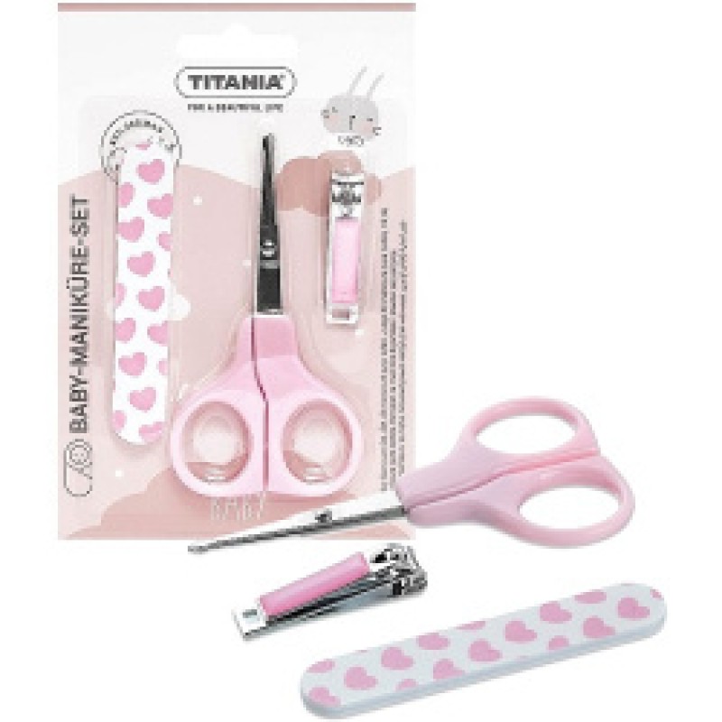 Titania Baby Manicure Set Baby Scissors Baby Nail Clipper Sand Nail File