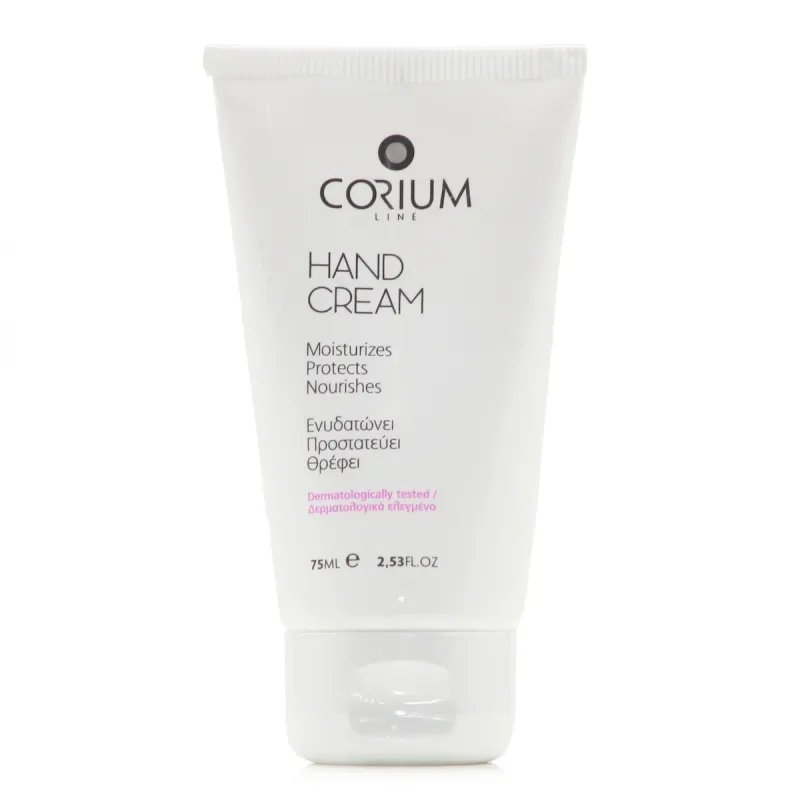 Corium Hand Cream Moisturizes Protects Nourishes 75 ml