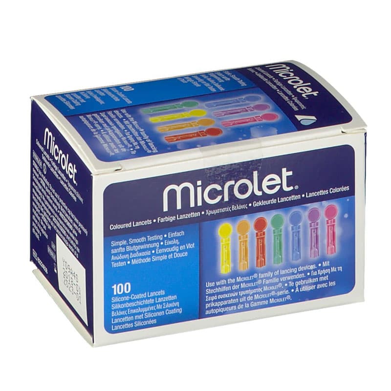Ascensia Microlet 100 Lancets Color