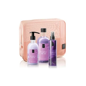 Lavish Care Bodycare Set Purple Musk Shower Gel 500 ml, Hand & Body Cream Purple Musk 300 ml, Fragrance Mist Purple Musk 200 ml και Δώρο Νεσεσέρ