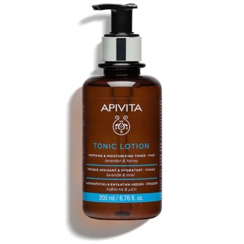 Apivita Tonic Lotion Καταπραϋντική και Ενυδατική Λοσιόν Για Το Πρόσωπο Με Λεβάντα και Μέλι 200ml