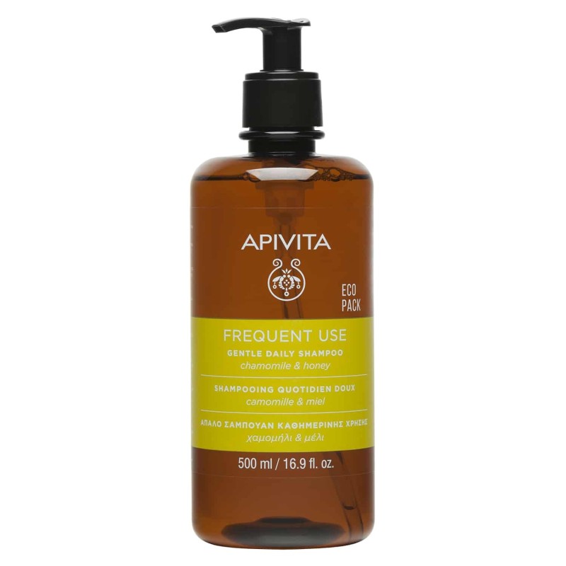 Apivita Daily Shampoo, Σαμπουάν Καθημερινής Χρήσης με Χαμομήλι & Μέλι 500ml