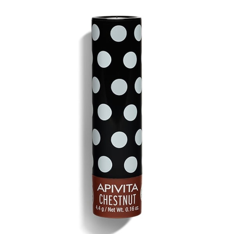 Apivita Lip Care Chestnut Κάστανο, Ελαφριά Σοκολατί Απόχρωση 4.4gr
