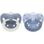 NUK First Choice Classic Day & Night – Ορθοδοντικές Πιπίλες Σιλικόνης για Νήπια 18-36 Μηνών (2 τεμάχια)