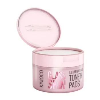 Kimoco Glass Skin Illuminating Toner Pads – Εμποτισμένα Δισκία Τόνωσης, Λάμψης & Κατά των Δυσχρωμιών 60 τεμάχια