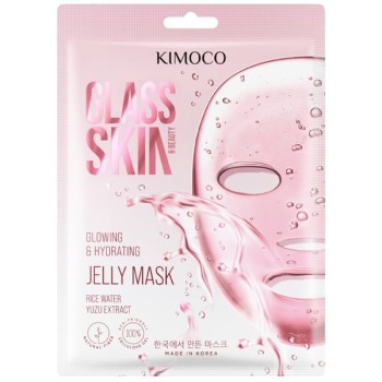 Kimoco Glass Skin Jelly Mask – Κορεάτικη Μάσκα Προσώπου σε Μορφή Ζελέ για Έντονη Λάμψη & Βαθιά Ενυδάτωση 1τμχ
