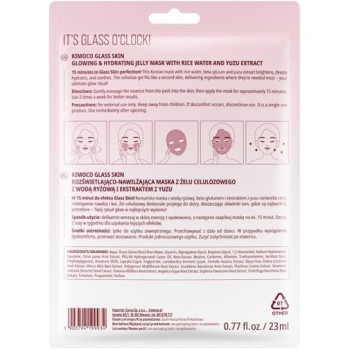 Kimoco Glass Skin Jelly Mask – Κορεάτικη Μάσκα Προσώπου σε Μορφή Ζελέ για Έντονη Λάμψη & Βαθιά Ενυδάτωση 1τμχ