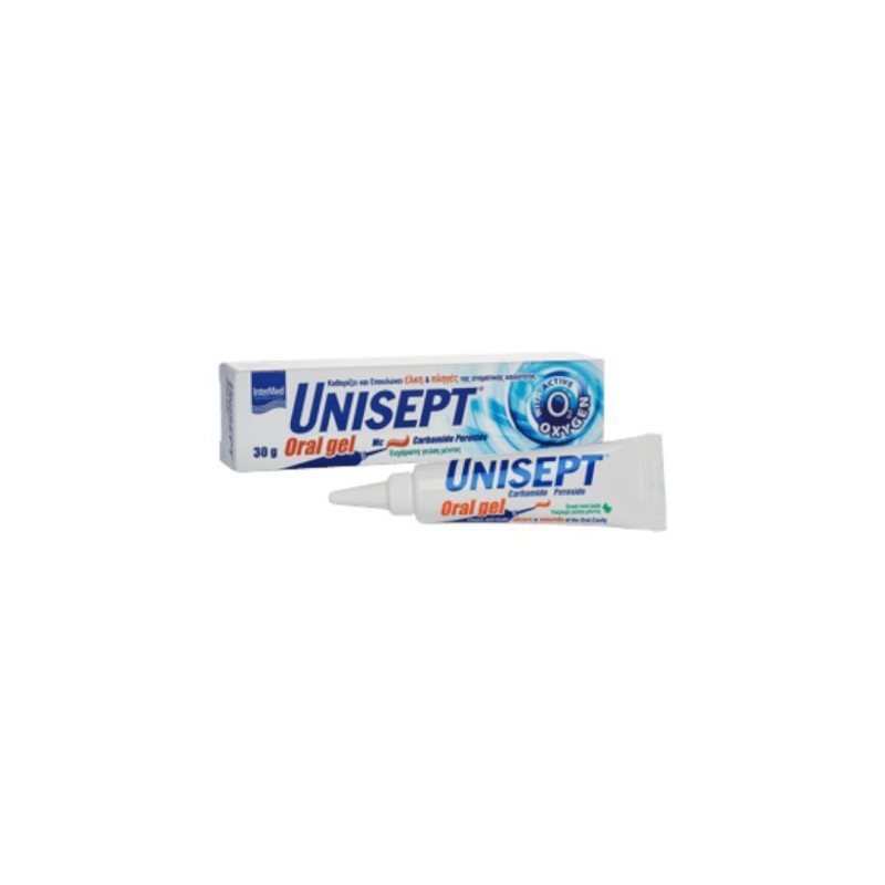 Intermed Unisept Oral Gel Γέλη για Έλκη και Πληγές της Στοματικής Κοιλότητας 30gr