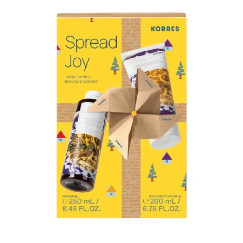 Korres Promo Set Spread Joy Thyme Honey Body Cleanser 250ml and Body Soothing Milk 200ml