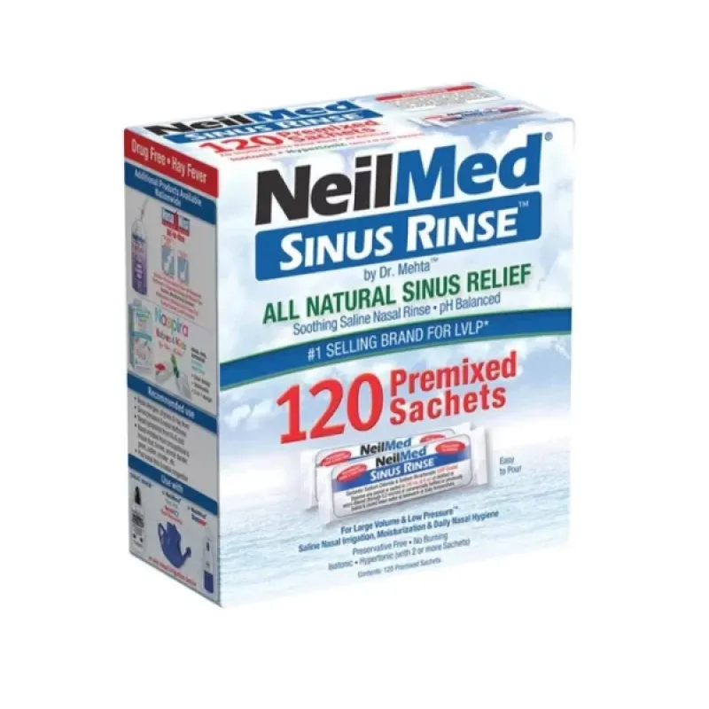 NeilMed Sinus Rinse Ανταλλακτικά Φακελάκια Ρινικών Πλύσεων x120 Sachets