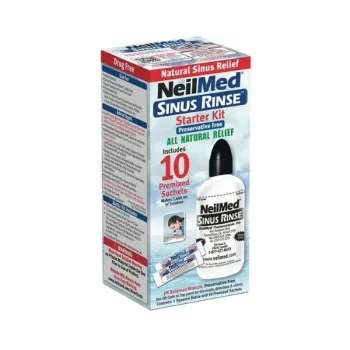 NeilMed Sinus Rinse Kit Sinus Relief, Συσκευή Ρινικής Πλύσης Με 10 Φακελίσκους