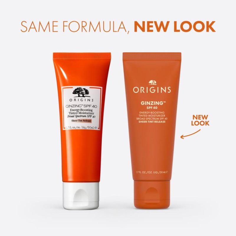 Origins Ginzing SPF40 Energy-Boosting Tinted Moisturizer Αντηλιακή Κρέμα Προσώπου με Χρώμα, 50ml