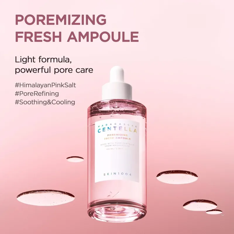 SKIN1004 Madagascar Centella Poremizing Fresh Ampoule – Εξειδικευμένος Ορός Σύσφιξης Πόρων, Εντατικής Ενυδάτωσης & Καταπράυνσης 100ml