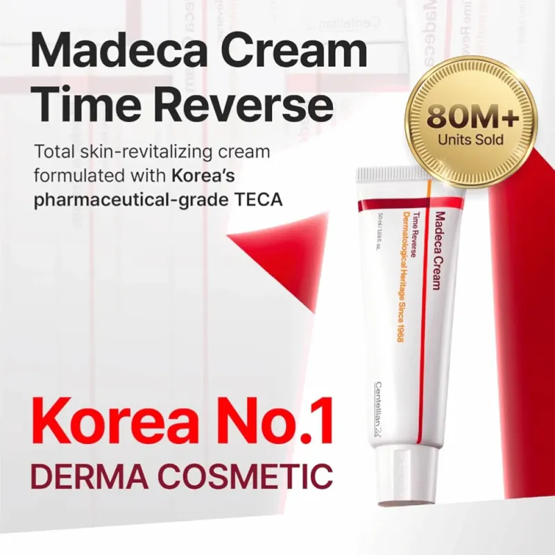 Centellian24  Madeca Cream Time Reverse, Αντιγηραντική Κρέμα Ολικής Επανόρθωσης, 50 ml