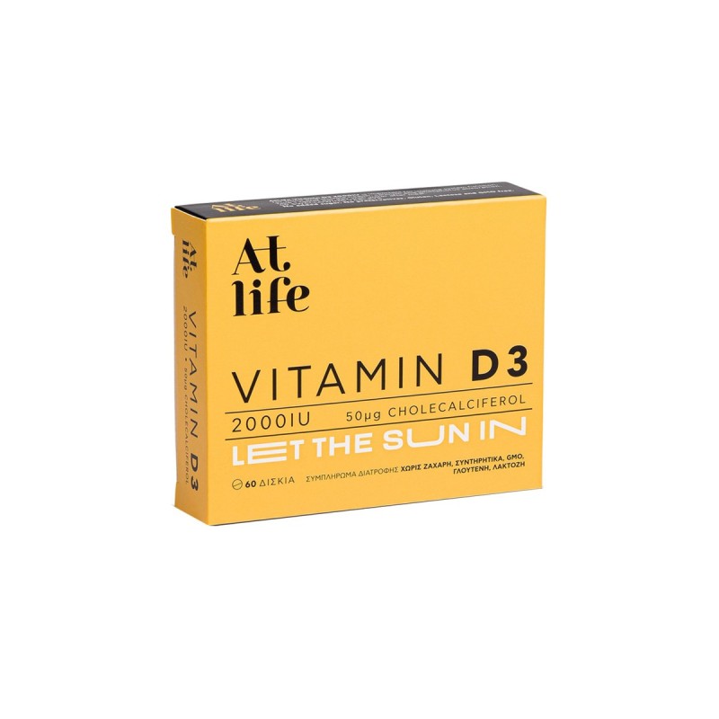 Atlife Vitamin D3 2000iu, 60 tabs
