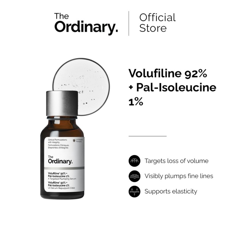 The Ordinary Volufiline 92% & Pal-Isoleucine 1% Ορός Αναπλήρωσης Όγκου & Σύσφιξης (15ml)