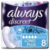 Always Discreet Long Plus Σερβιέτες για Ακράτεια, 8 τεμάχια