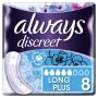 Always Discreet Long Plus Σερβιέτες για Ακράτεια, 8 τεμάχια
