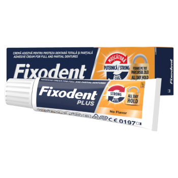 Fixodent Plus Στερεωτική Κρέμα για Ολικές & Μερικές Τεχνητές Οδοντοστοιχίες 40g