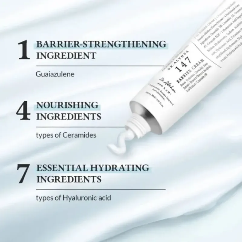 Dr. Althea 147 Barrier Cream, Ενυδατική κρέμα για ενίσχυση δερματικού φραγμού, 50ml
