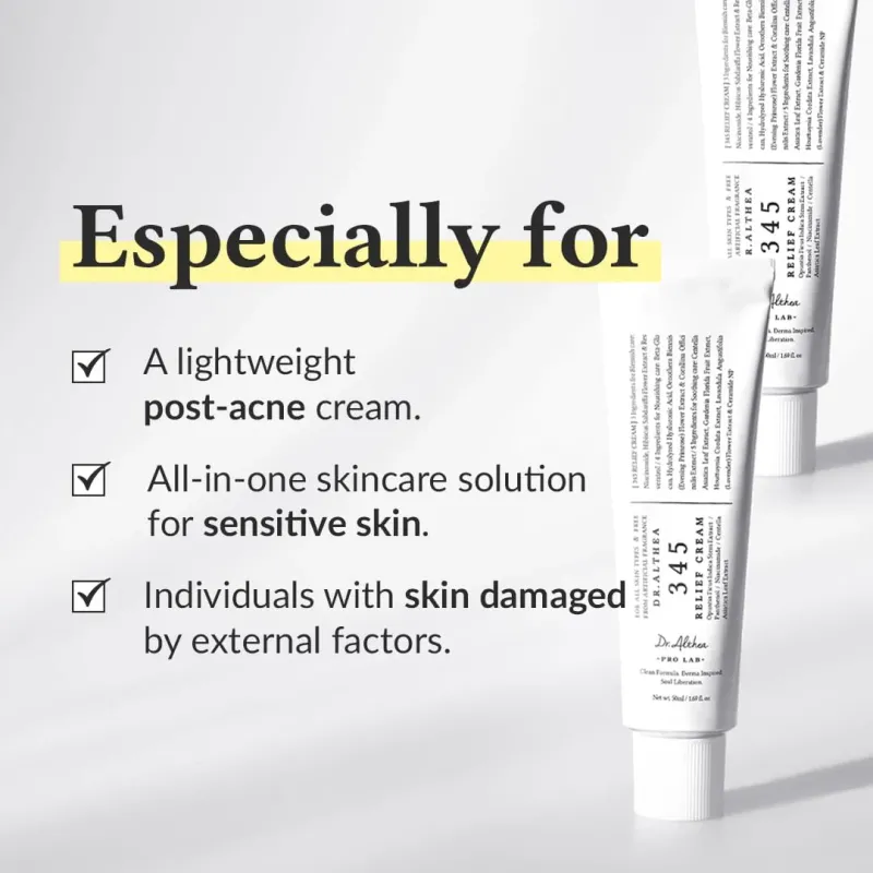 Dr. Althea 345 Relief Cream, Καταπραϋντική, αντιγηραντική κρέμα, 50ml