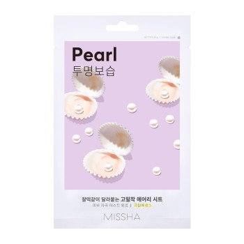 Missha Airy Fit Sheet Mask Pearl 19g – Υφασμάτινη Μάσκα Προσώπου με Εκχύλισμα Μαργαριταριού για Λάμψη & Ενυδάτωση