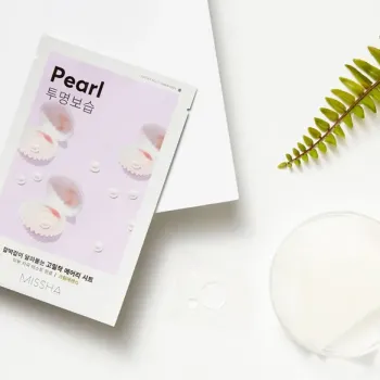 Missha Airy Fit Sheet Mask Pearl 19g – Υφασμάτινη Μάσκα Προσώπου με Εκχύλισμα Μαργαριταριού για Λάμψη & Ενυδάτωση