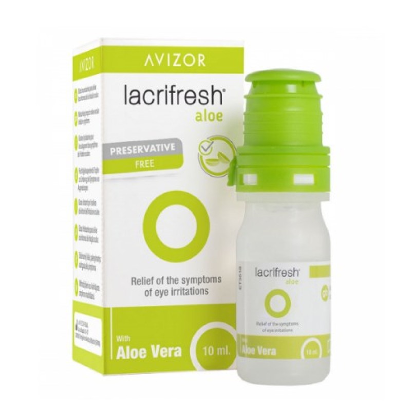Avizor Lacrifresh Aloe Οφθαλμικές Σταγόνες με Aloe Vera, 10ml