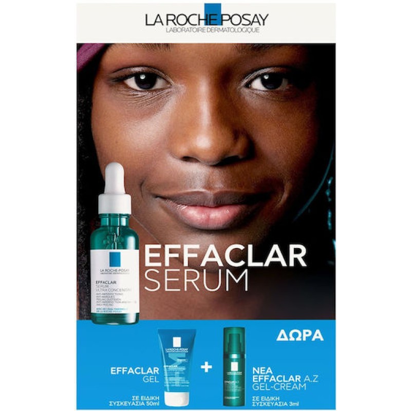 La Roche Posay Promo Effaclar Serum 30ml & Δώρο Effaclar Gel, 50ml & Effaclar A.Z Gel-Cream, 3ml