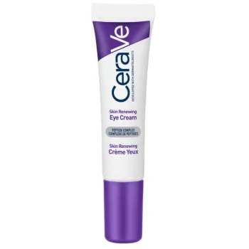 CeraVe Skin Renewing Eye Cream (15ml) – Αντιγηραντική Κρέμα Ματιών με Σύμπλοκο Πεπτιδίων, Καφεΐνη & 3 Απαραίτητα Ceramides